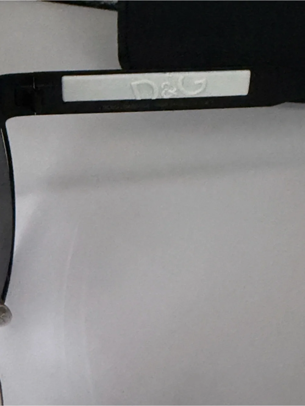 Dolce & Gabbana Black Shield Sunglasses with Silver Accents